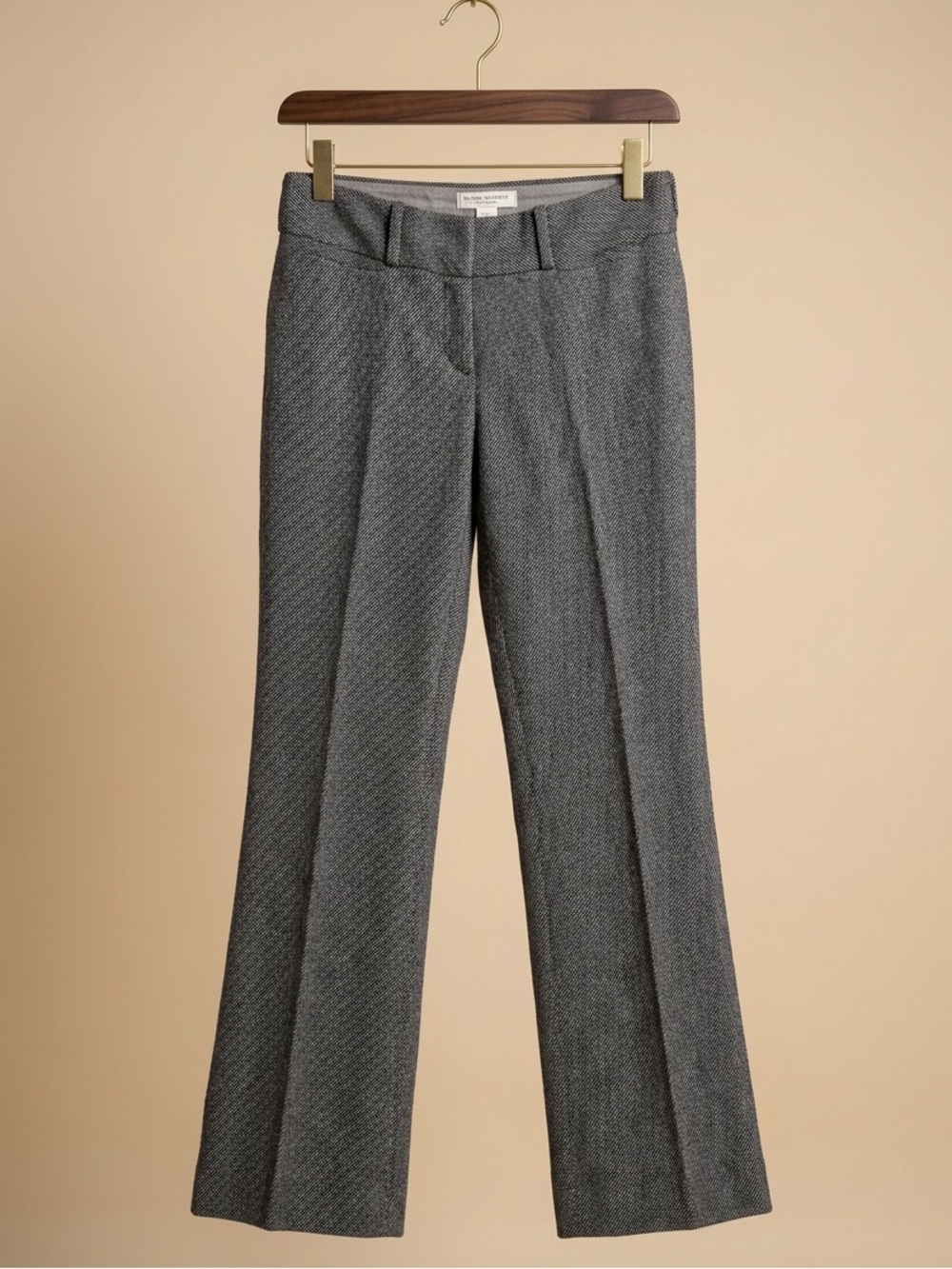Banana Republic Martin Fit Wool Blend Gray Trouser Pants 2P Petite